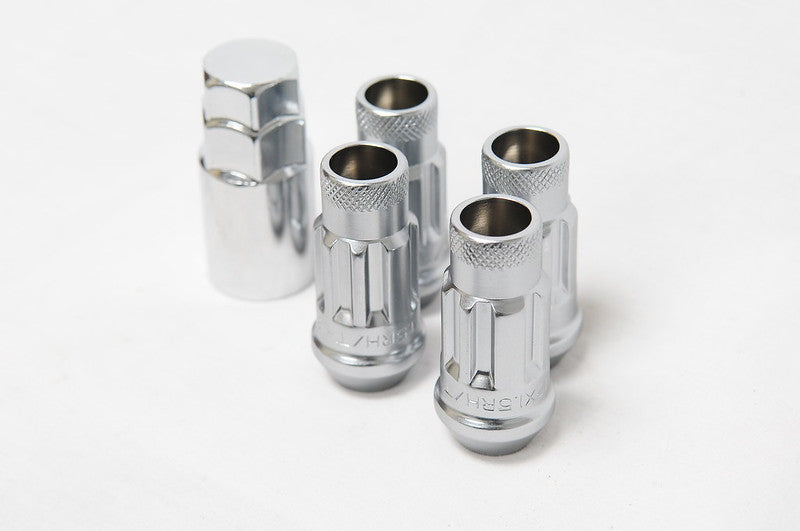 Wheel Mate Muteki SR48 Open End Lug Lock Nut 4PCS 12x1.25 48mm - Satin Silver