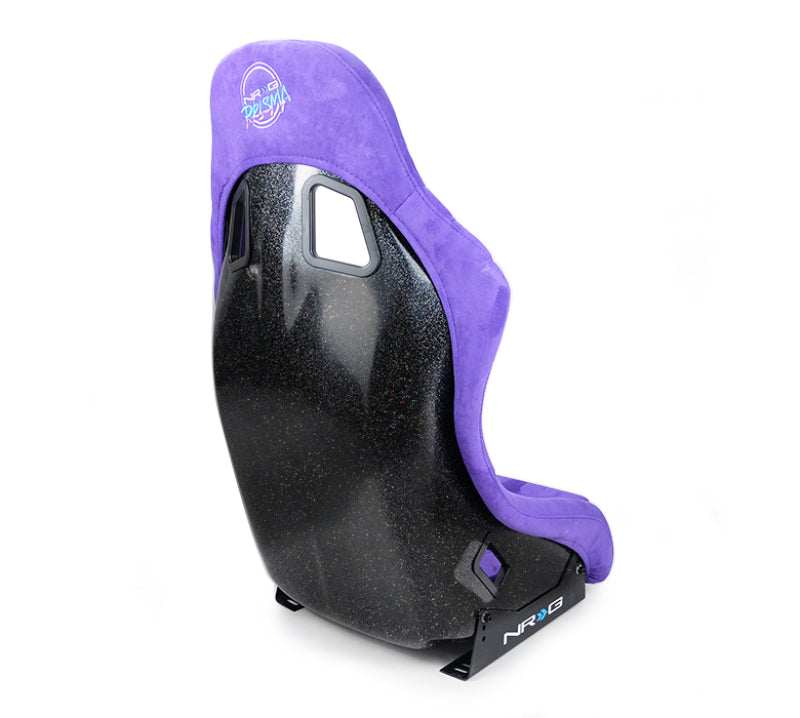 NRG FRP Bucket Seat PRISMA Edition Purple Alcantara - Medium & Large