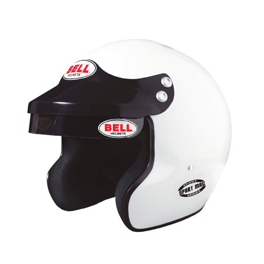 Bell Sport Mag SA2020 V15 Brus Open Face Helmet - Size 60 (White)