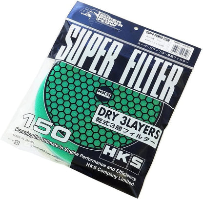 HKS Super Power Flow Filter Replacement Element - DRY 3-Layer 150mm