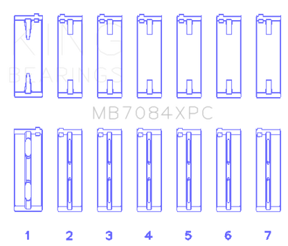 King 1JZ GTE / 2JZ GE / 2JZ GTE (Size STDX) pMaxKote Performance Main Bearing Set