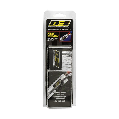 DEI Heat Sheath 1-1/4in I.D. x 3ft - Aluminized Sleeve - Sewn Edge