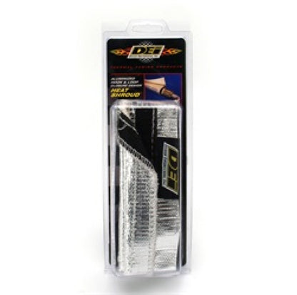 DEI Heat Shroud 1in I.D. x 3ft - Aluminized Sleeve - Hook and Loop Edge