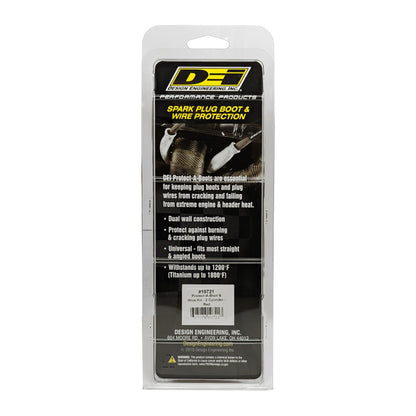 DEI Protect-A-Boot Spark Plug Wire Protector Kit - 2 Pack - Red