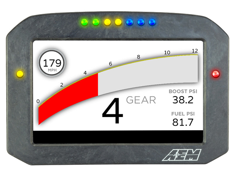 AEM CD-7FL Carbon Logging Flush Digital Dash Display