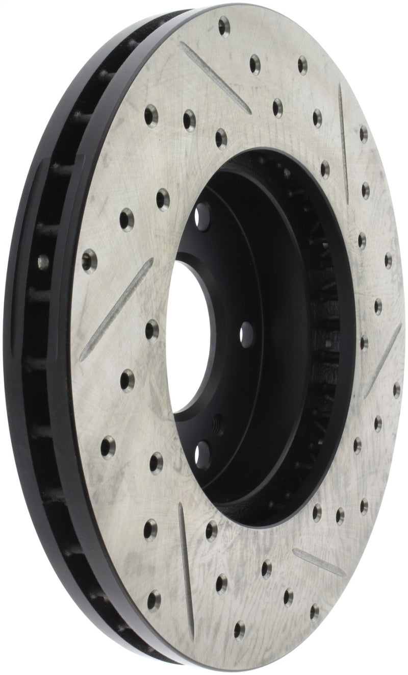 StopTech Power Slot 89-96 300ZX Z32 Slotted & Drilled Rotor - Front Left