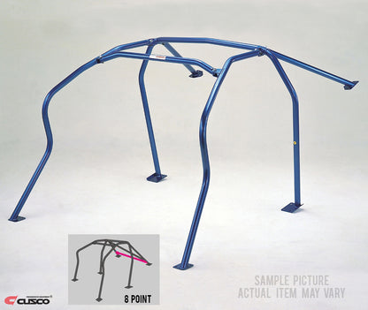 Cusco Roll Cage 8pt Chromoly Blue - 240sx S14 Non-Sunroof