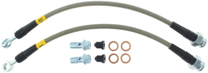 StopTech 89-98 Nissan 240SX (OE Upgrade) Stainless Steel Brake Lines - Rear