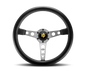 Momo Prototipo 350 mm Steering Wheel - Leather/Brushed Spokes