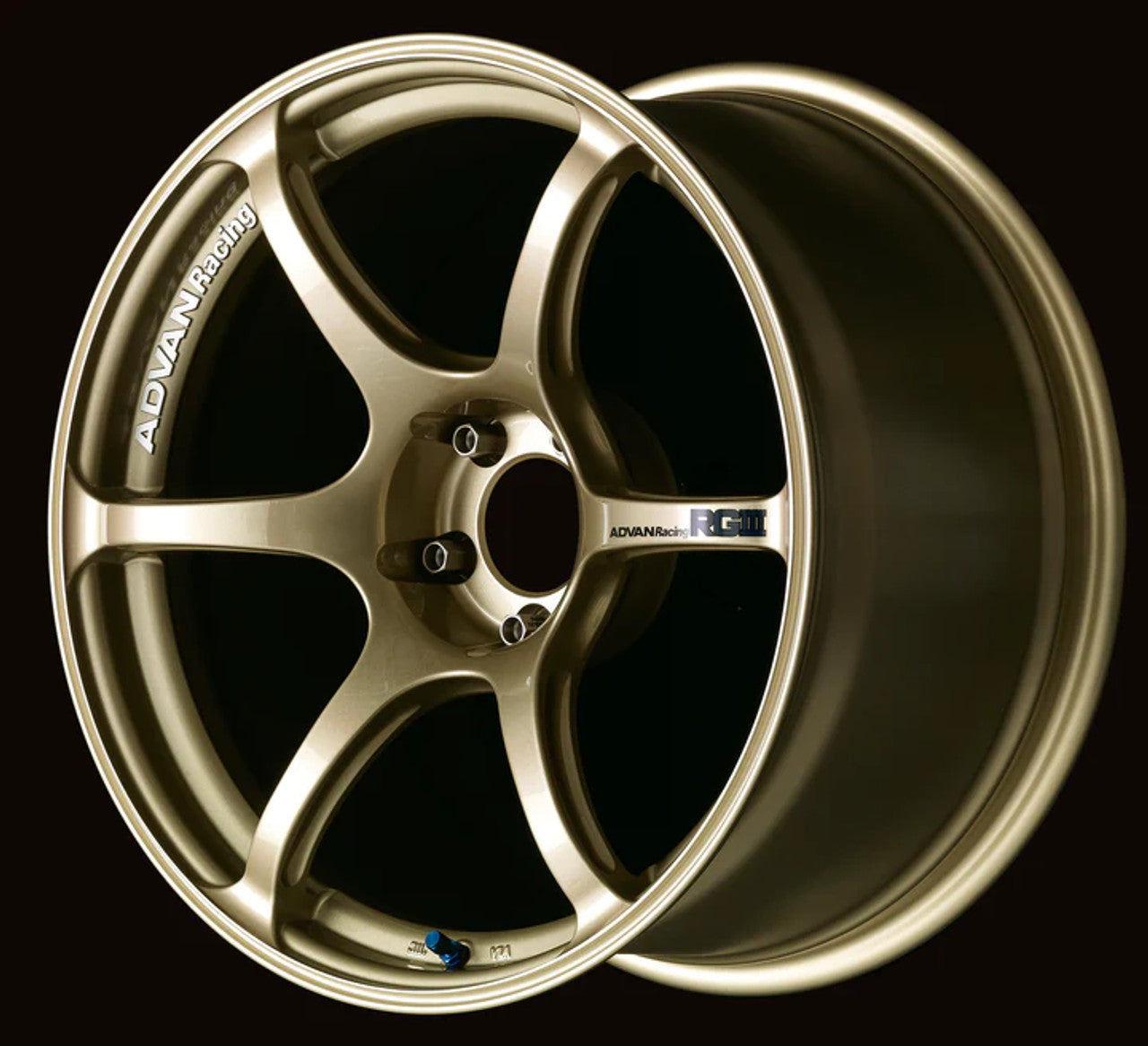 Advan RGIII 17x7.5 +48 5x114.3 Racing Gold Metallic Wheel
