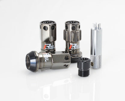 Project Kics 12x1.25 R40 Iconix Classical Lug Nuts w/ Black Plastic Cap - 20 - No Locks