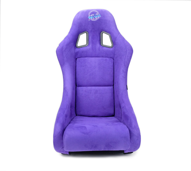 NRG FRP Bucket Seat PRISMA Edition Purple Alcantara - Medium & Large