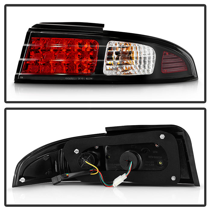 Spyder Nissan 240SX S14 Kouki LED Tail Lights Black