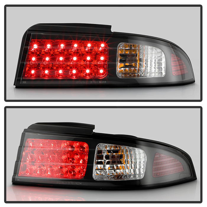 Spyder Nissan 240SX S14 Kouki LED Tail Lights Black