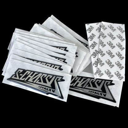 3D Chrome Stickers 