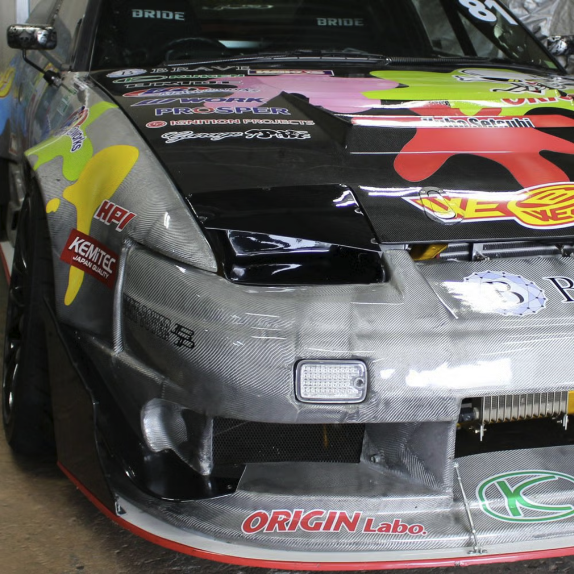 Origin 180sx Combat Eyes for Popup Headlights Cover - 2 in 1