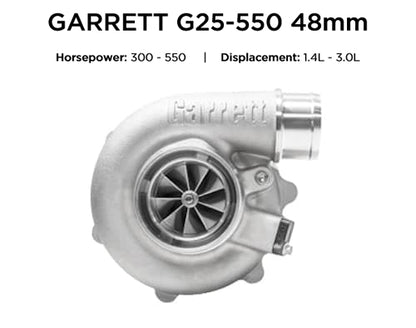 Garrett G25-550 Turbocharger O/V T25 / V-Band 0.49 A/R Internal WG