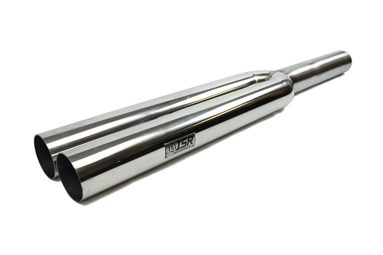 ISR Performance Universal 3in Dual Exhaust Tips - 16in to Dual 24in