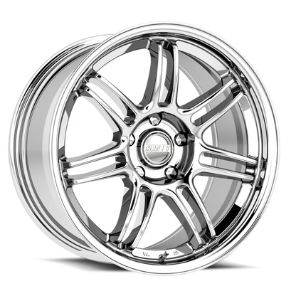 Kansei K17X Seven 18x9in +22mm / 5x114.3 / 73.1mm Bore - Chrome