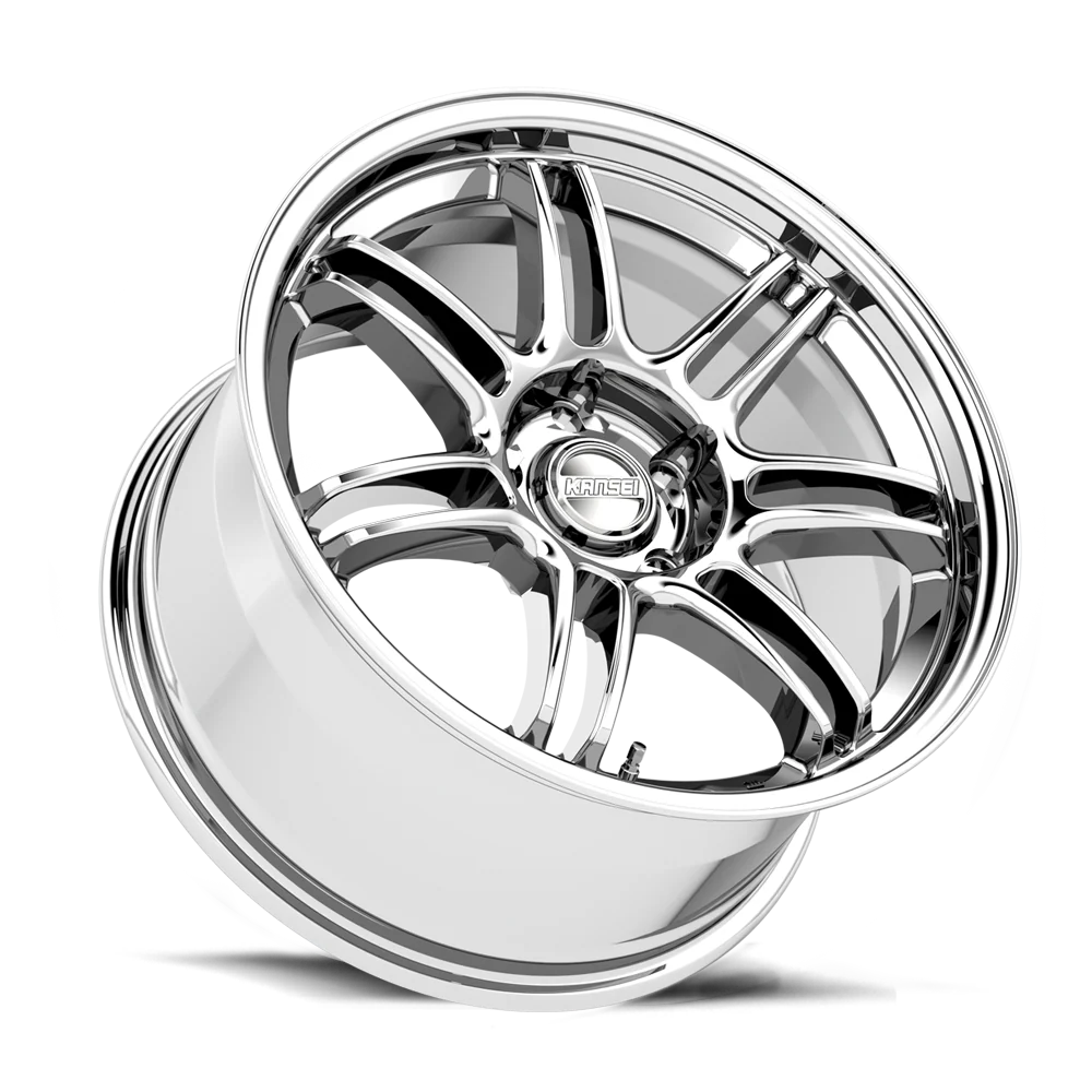 Kansei K17X Seven 18x9in +22mm / 5x114.3 / 73.1mm Bore - Chrome