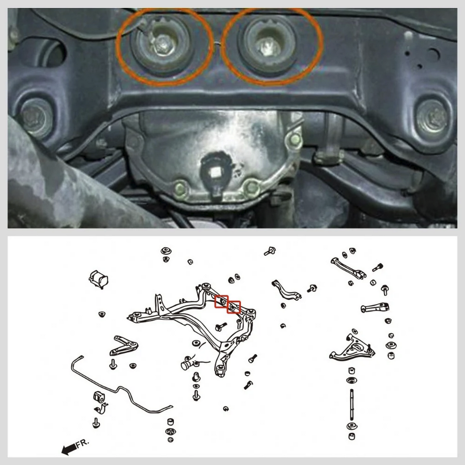 Megan Rear Differential Support Bushings 240sx S14