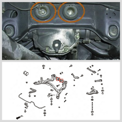 Megan Rear Differential Support Bushings 240sx S14