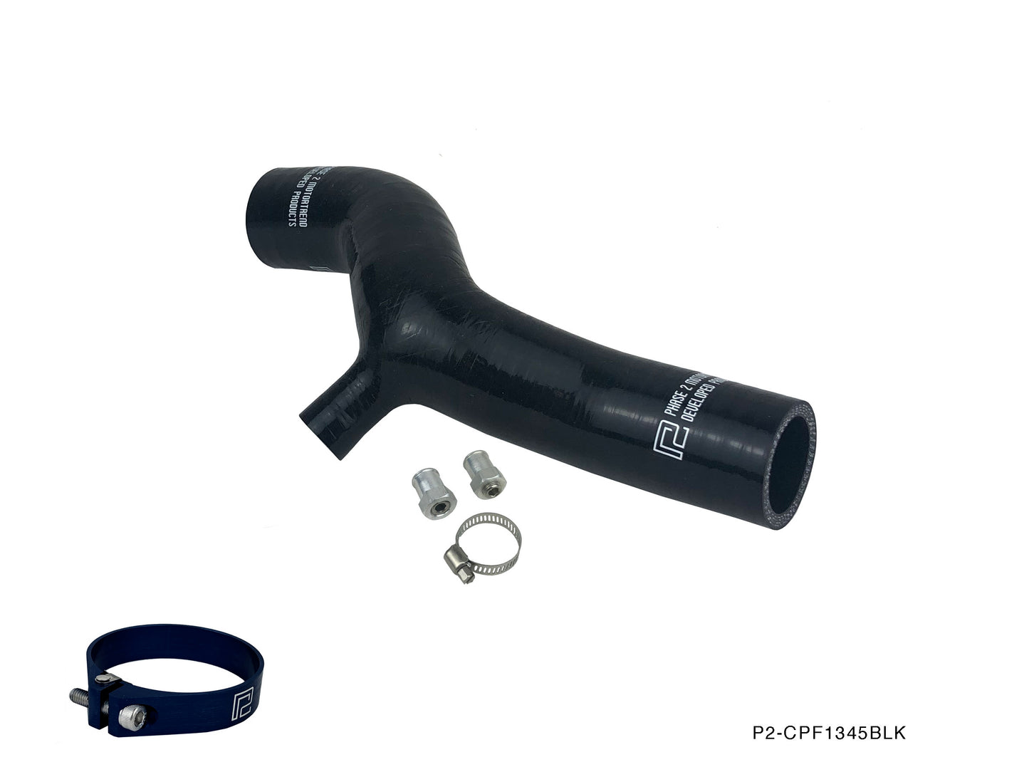 P2M SR20DET 4-Ply Radiator Cooling Performer Hose w/Alum Clamps - Black