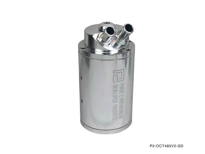 P2M Oil Catch Tank V2 with Breather Filter - Large 250cc