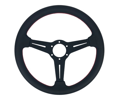 P2M 340mm Competition Steering Wheel - 30mm Dish Perforated Leather