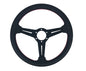 P2M 340mm Competition Steering Wheel - 30mm Dish Perforated Leather