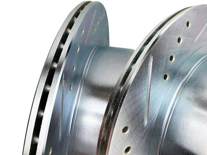 P2M S13/S14 with Z32 (26mm) Calipers FRONT Slotted Drilled Brake 4&5x114.3 Rotors - PAIR