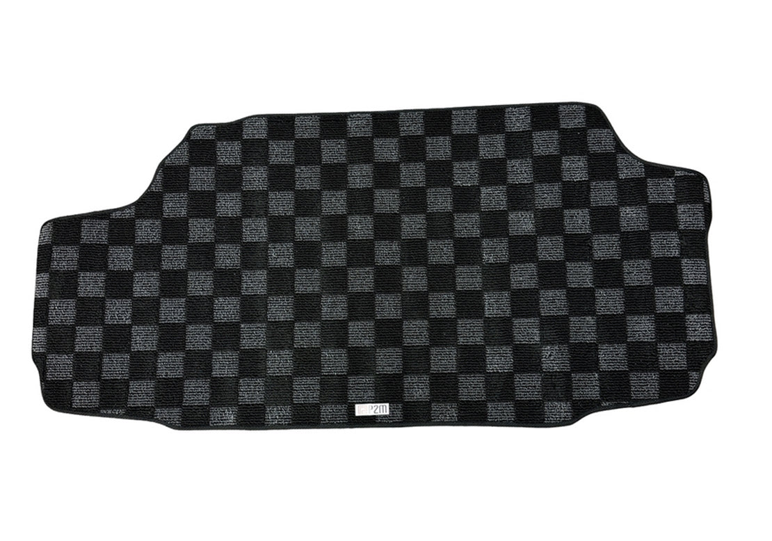 P2M S15 Silvia Checkered Rear Trunk Mat - Dark Grey