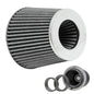 K&N Universal Air Filter Chrome 3" to 4" / 6in Base / 4.75in Top / 5.5in Height - WHITE