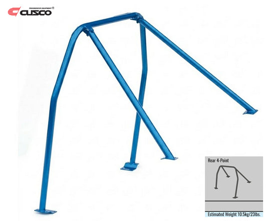 Cusco D1 Roll Cage 4pt Chromoly Blue - 240sx 180sx S13 Hatchback