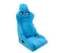 NRG Prisma Lab Reclinable Racing Bucket Seat - Pair  - Suede Blue
