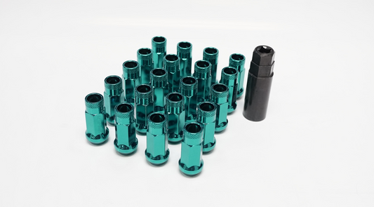 Wheel Mate Muteki SR48 Open End Lug Nuts 12x1.25 48mm - Green Blue