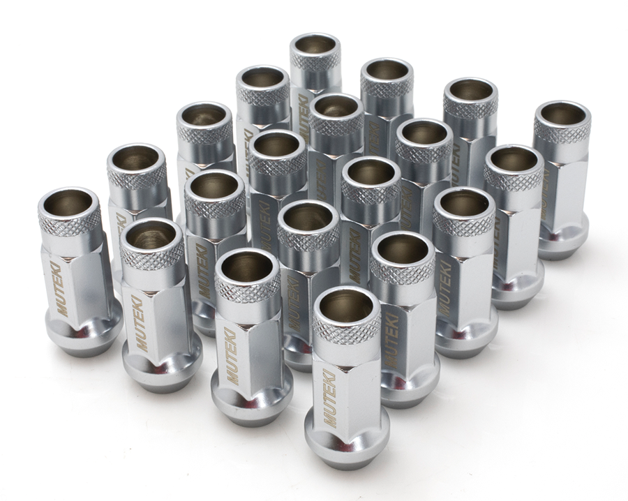 Wheel Mate Muteki SR48 Open End Lug Nuts 12x1.25 48mm - Satin Silver