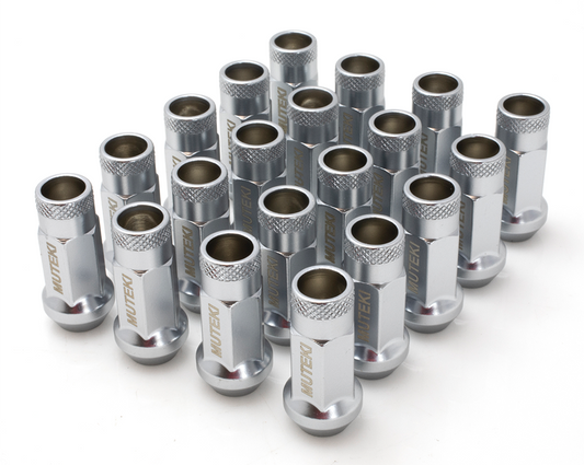 Wheel Mate Muteki SR48 Open End Lug Nuts 12x1.25 48mm - Satin Silver