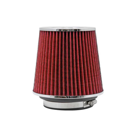 K&N Universal Air Filter Chrome Round 4in inlet / 6in Base / 4.75in Top / 5.5in Height