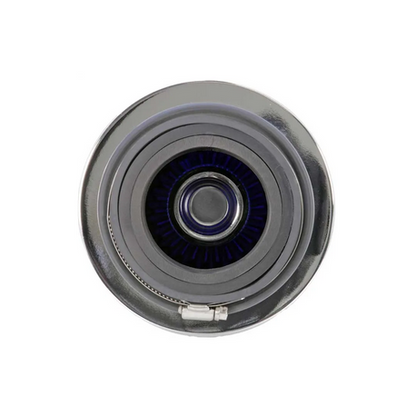 K&N Universal Air Filter Chrome Round 4in inlet / 6in Base / 4.75in Top / 5.5in Height