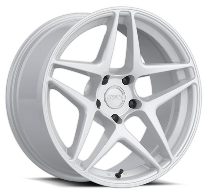 Kansei K15W Astro 19x10.5in / 5x114.3 BP / 22mm Offset / 73.1mm Bore - Gloss White Wheel