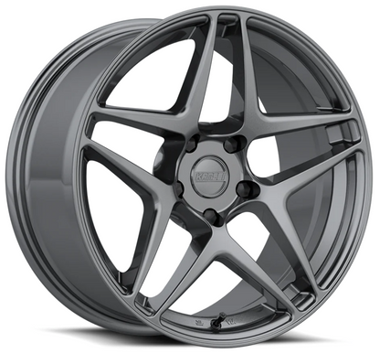 Kansei K15G Astro 19x8.5in / 5x114.3 BP / 35mm Offset / 73.1mm Bore - Gunmetal Wheel
