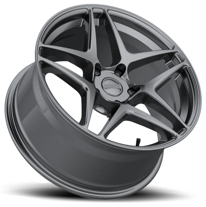Kansei K15G Astro 19x8.5in / 5x114.3 BP / 35mm Offset / 73.1mm Bore - Gunmetal Wheel