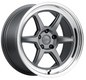 Kansei K14G Roku 18x10.5in / 5x114.3 BP / 12mm Offset / 73.1mm Bore - Grey & Machined Lip Wheel
