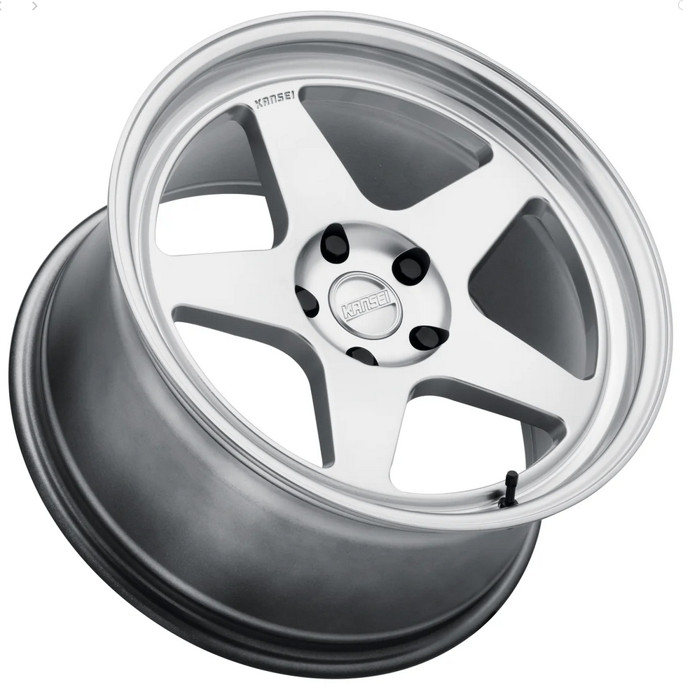 Kansei K12H Knp 18x8.5in / 5x114 BP / 35mm Offset / 73.1mm Bore - Hyper Silver Wheel