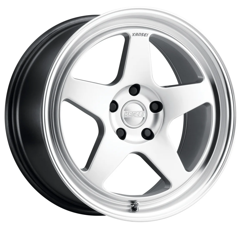 Kansei K12H Knp 18x8.5in / 5x114 BP / 35mm Offset / 73.1mm Bore - Hyper Silver Wheel