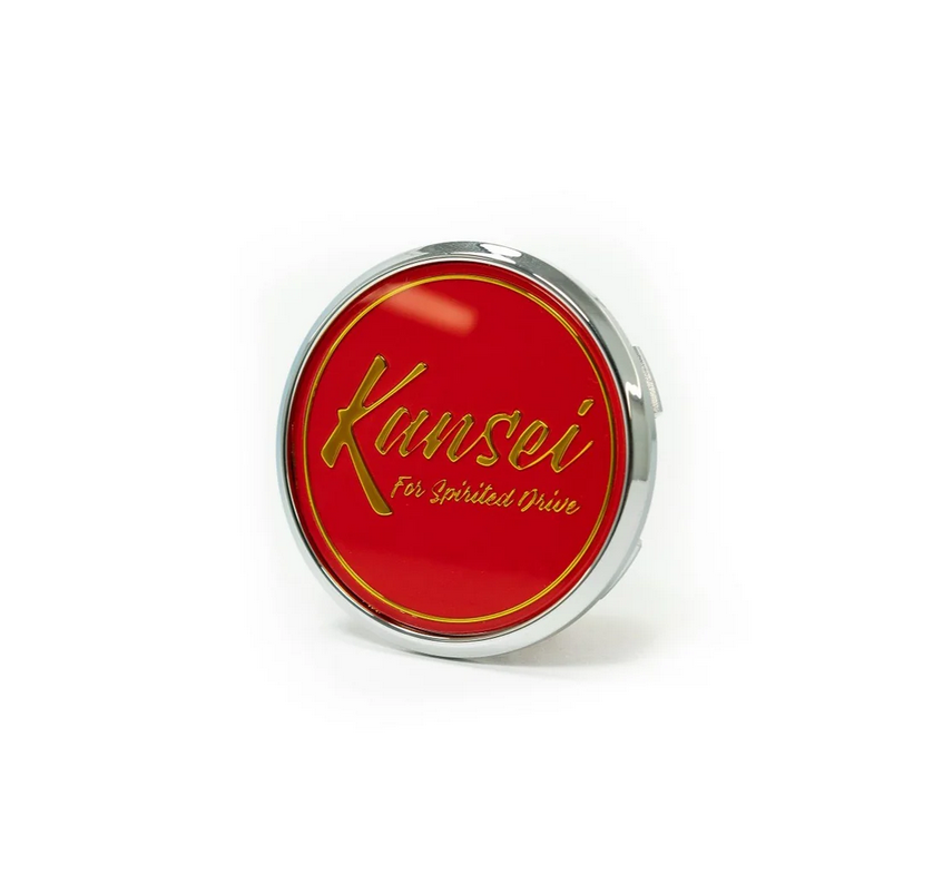 Kansei Special Edition Gold Gel Cap Boxed Set (4 Piece) Center Caps - Red