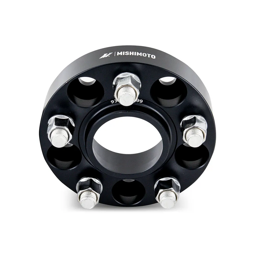 Mishimoto 25mm Wheel Spacers - 5x114.3 - 66.1 - M12 - Black