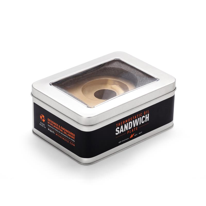 Mishimoto M22 Oil Sandwich Plate with Thermostat - Gold
