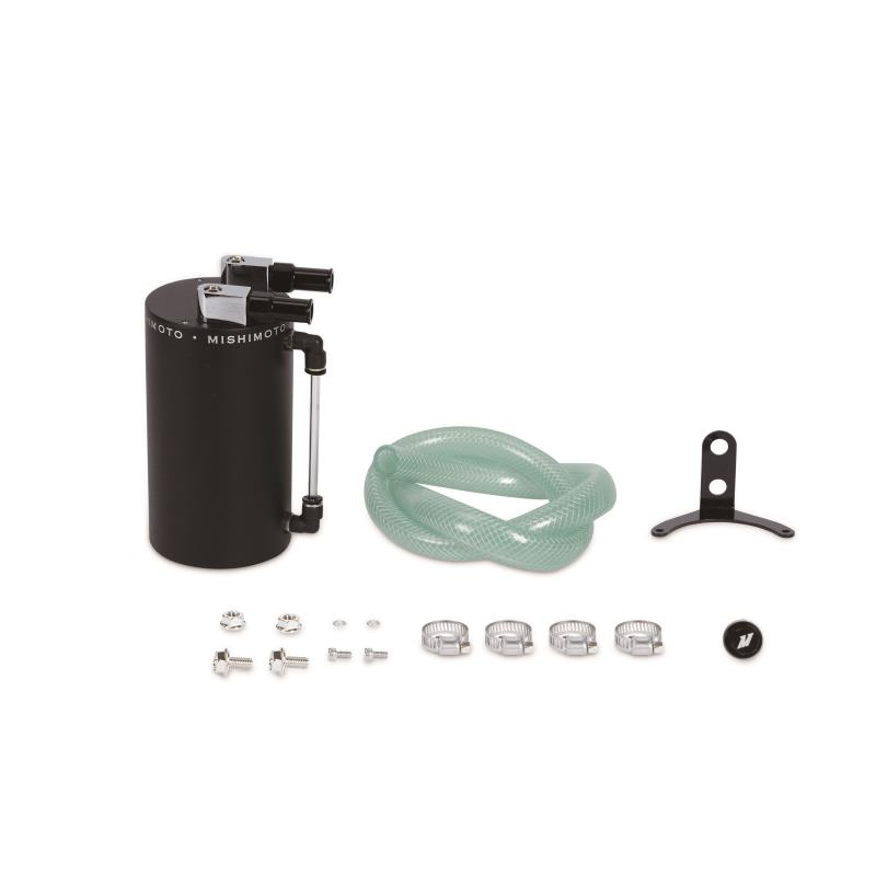 Mishimoto Large Aluminum Oil Catch Can - Wrinkle Black